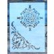 Barokk sarok mintás sablon  15x21 cm