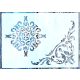 Barokk sarok mintás sablon  15x21 cm