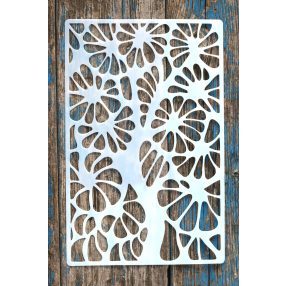   textúra, fa  mintás  műanyag festő sablon 18x26cm-es DIY stencil