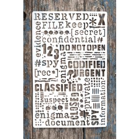 textúra felirat, betű festő sablon 18x26cm-es DIY stencil