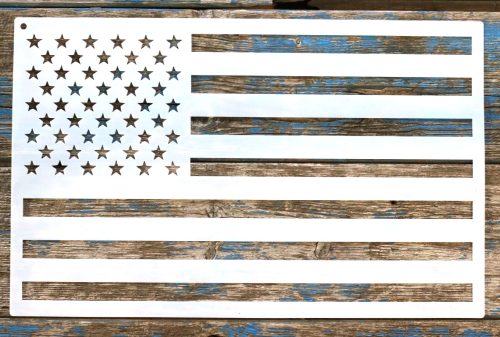 USA zászló mintás sablon  28x43cm