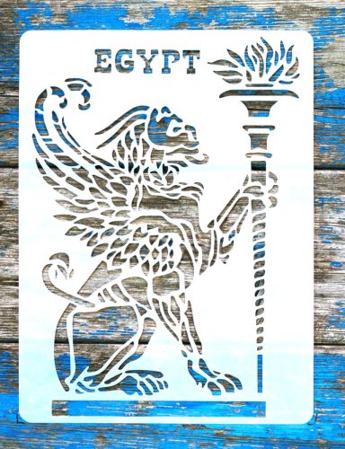 Egyiptom  mintás rétegző festő sablon 21x28cm