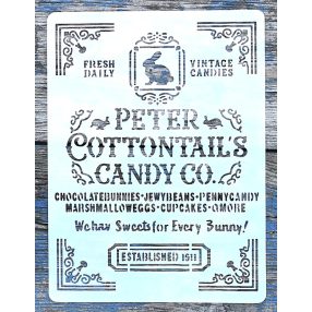   Vintage angol mintás rétegző festő sablon 15x22cm-es DIY stencil