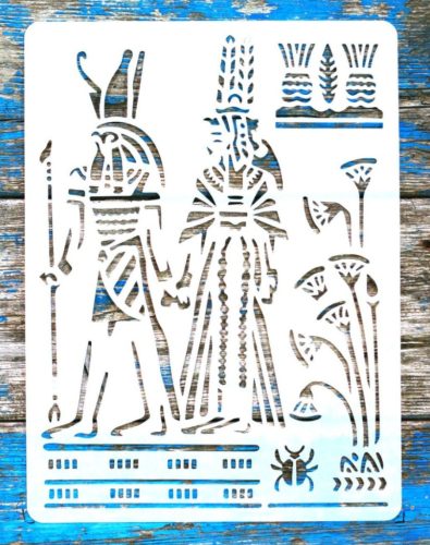 Egyiptom  mintás festő sablon  21x28cm-es stencil