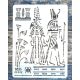 Egyiptom  mintás rétegző festő sablon  21x28cm-es stencil