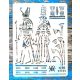 Egyiptom  mintás festő sablon  21x28cm-es stencil