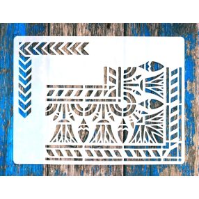   Egyiptom  sormintás rétegző festő sablon  21x28cm DIY  stencil
