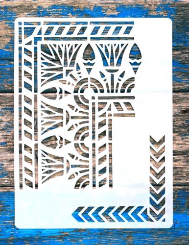 Egyiptom  sormintás festő sablon  21x28cm DIY  stencil