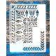 Egyiptom  sormintás festő sablon  21x28cm DIY  stencil