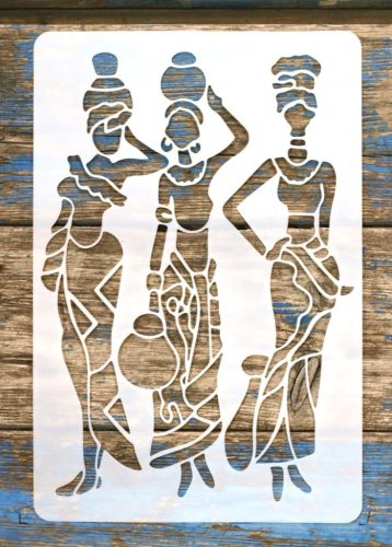 Afrika3 mintás  festő sablon  20x30cm