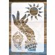 Afrika mintás rétegző festő sablon 20x30cm DIY stencil 