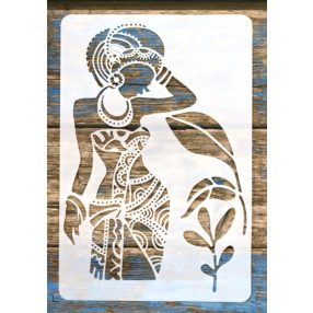 Afrika mintás festő sablon  20x30cm-DIY műanyag stencil