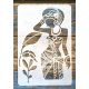 Afrika mintás rétegző festő sablon  20x30cm-DIY műanyag stencil