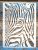 zebra fej  mintás festő sablon  21x28cm DIY stencil