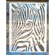 zebra fej  mintás festő sablon  21x28cm DIY stencil