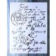 vintage hangulatú posta bélyegző angol  kézírás festő sablon11x15cm-es műanyag DIY stencil 