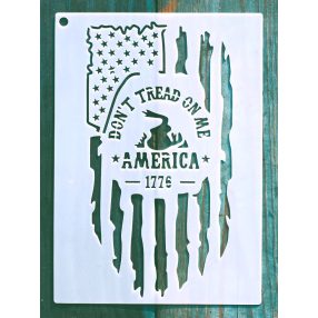   USA, Amerika mintás  13x18cm-es DIY stencil  műanyag sablon