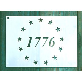   USA, Amerika 1776 mintás  13x18cm-es DIY stencil  műanyag  sablon