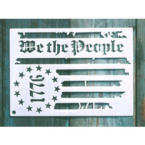   USA, Amerika 1776 mintás 13x18cm-es DIY stencil  műanyag sablon