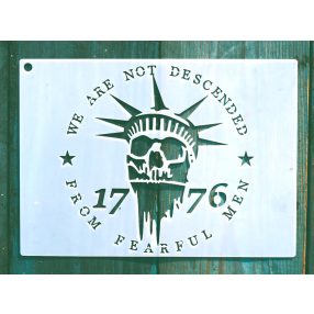   USA, Amerika 1776 mintás 13x18cm-es DIY stencil műanyag  sablon