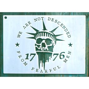   USA, Amerika 1776 mintás 13x18cm-es DIY stencil műanyag  sablon