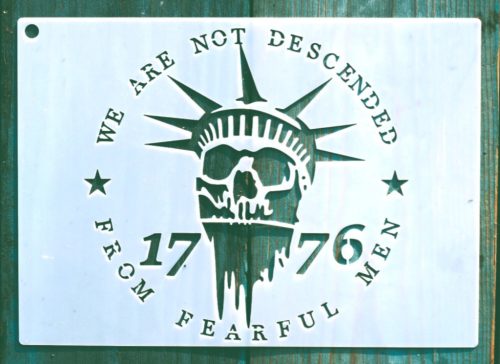 USA, Amerika 1776 mintás 13x18cm-es DIY stencil műanyag  sablon