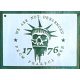 USA, Amerika 1776 mintás 13x18cm-es DIY stencil műanyag  sablon