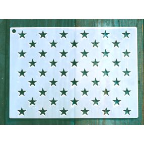   USA, Amerikai zászló mintás  13x18cm-es DIY stencil  műanyag sablon
