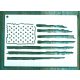 USA, Amerikai zászló mintás  13x18cm-es DIY stencil  műanyag festő sablon