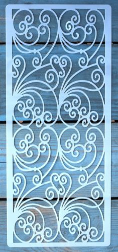 textúra  mintás 13x30cm-es DIY stencil  műanyag festő sablon