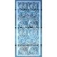 textúra  mintás 13x30cm-es DIY stencil  műanyag festő sablon