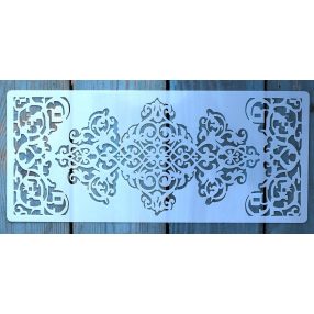   textúra  mintás 13x30cm-es DIY stencil  műanyag festő sablon