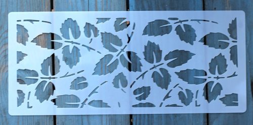  levél textúra  mintás 13x30cm-es DIY stencil  műanyag festő sablon