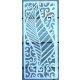  levél textúra  mintás 13x30cm-es DIY stencil  műanyag festő sablon