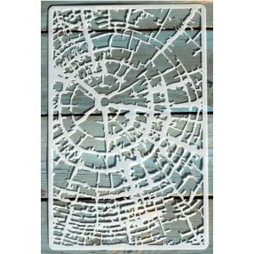   betört üveg  mintás 18x28cm-es DIY stencil  műanyag festő sablon