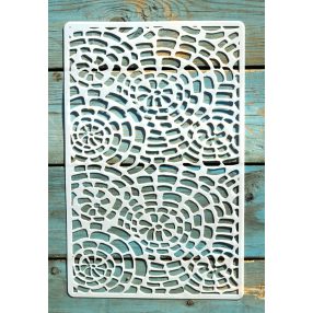   textúra mintás 18x28cm-es DIY stencil  műanyag festő sablon