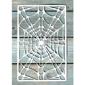   pókháló  mintás 18x28cm-es DIY stencil  műanyag festő sablon