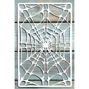   pókháló  mintás 18x28cm-es DIY stencil  műanyag festő sablon
