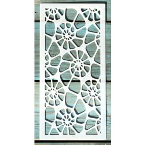   textúra csiga mintás 10x22cm-es DIY stencil  műanyag festő sablon