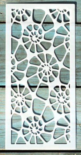 textúra csiga mintás 10x22cm-es DIY stencil  műanyag festő sablon