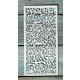 textúra virág mintás 10x22cm-es DIY stencil  műanyag festő sablon