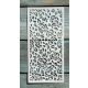 textúra virág mintás 10x22cm-es DIY stencil  műanyag festő sablon