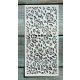 textúra virág mintás 10x22cm-es DIY stencil  műanyag festő sablon