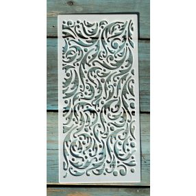   textúra mintás 10x22cm-es DIY stencil  műanyag festő sablon