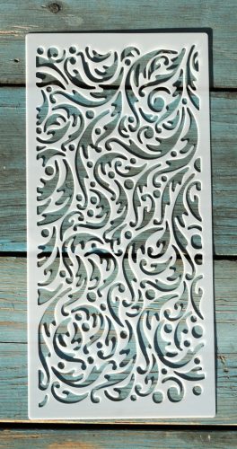 textúra mintás 10x22cm-es DIY stencil  műanyag festő sablon
