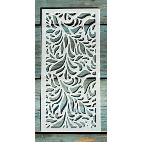   textúra mintás 10x22cm-es DIY stencil  műanyag festő sablon