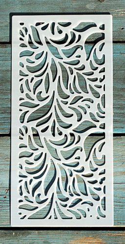 textúra mintás 10x22cm-es DIY stencil  műanyag festő sablon