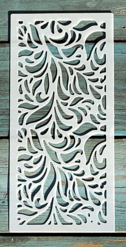 textúra mintás 10x22cm-es DIY stencil  műanyag festő sablon
