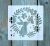 húsvéti nyúl mintás 13x13cm-es DIY stencil  műanyag festő sablon