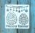 húsvéti tojás mintás 13x13cm-es DIY stencil  műanyag festő sablon